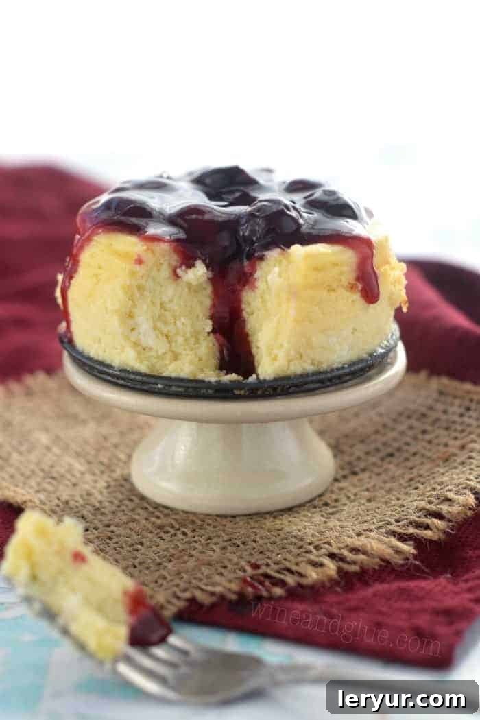 Mini Cheesecakes for Two, a perfect dessert for a romantic dinner.