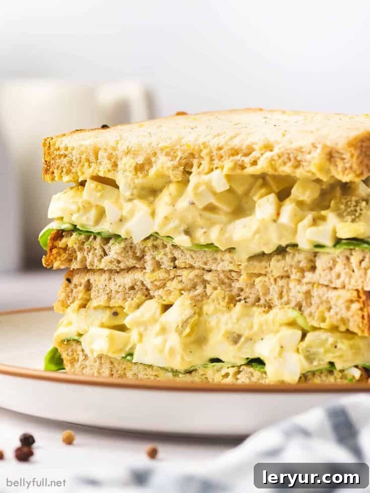 A creamy and satisfying easy egg salad, ideal for a quick lunch or for using up leftover hard-boiled eggs after Easter celebrations.