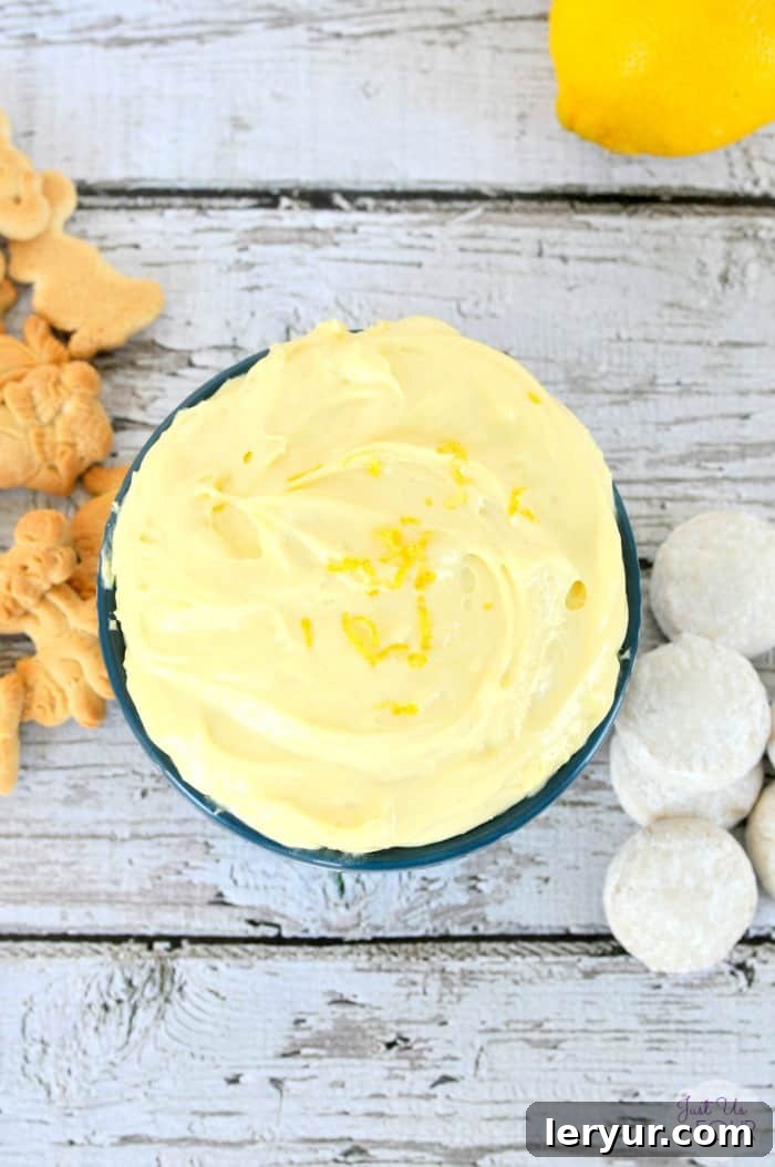An incredibly easy and delicious Three Ingredient Lemon Cake Batter Dip, perfect for a quick and tangy sweet treat or last-minute entertaining.