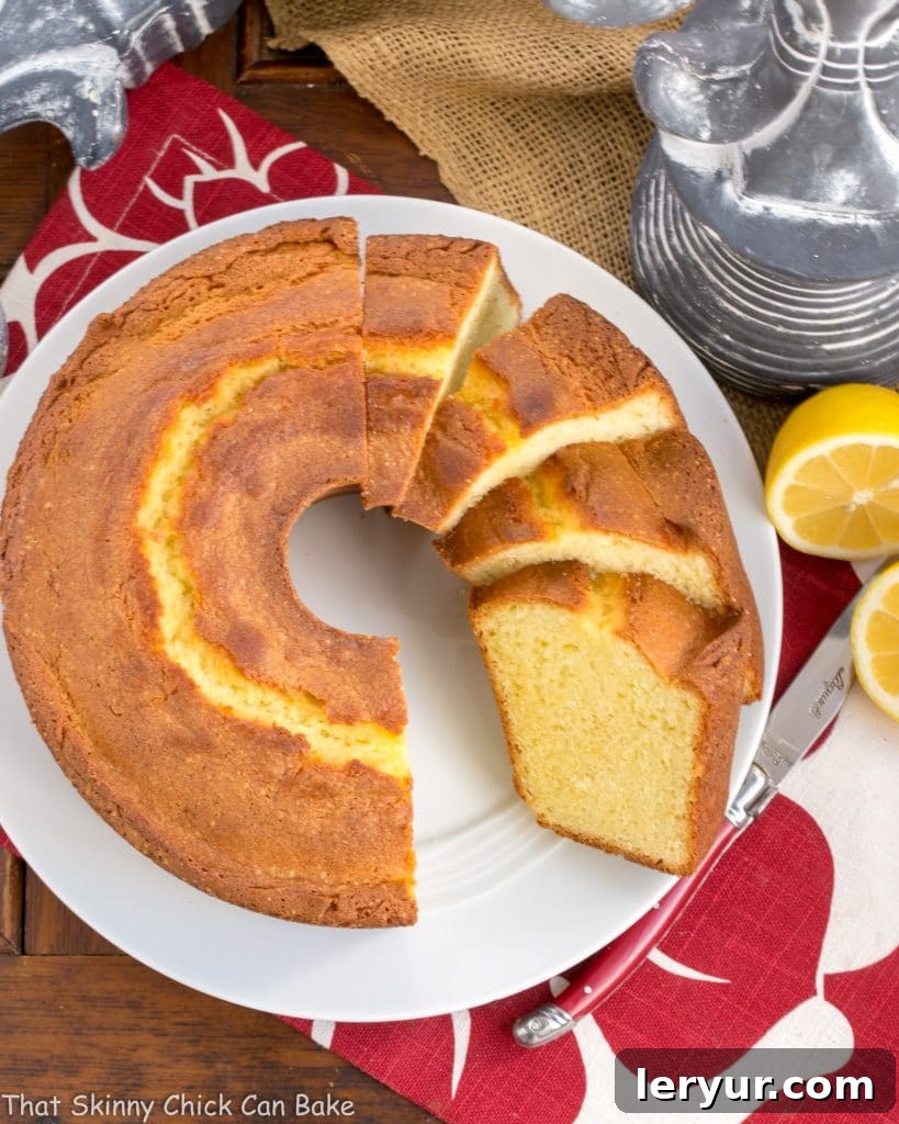 Greek Lemon Bundt Cake - a dreamy citrus cake with a moist, tender crumb! 
