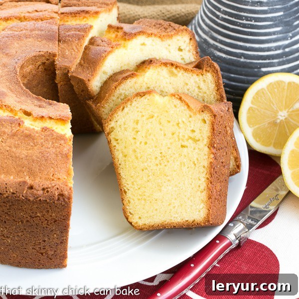 Greek Lemon Cake | A double dose of lemon plus Greek yogurt make for a lovely cake!
