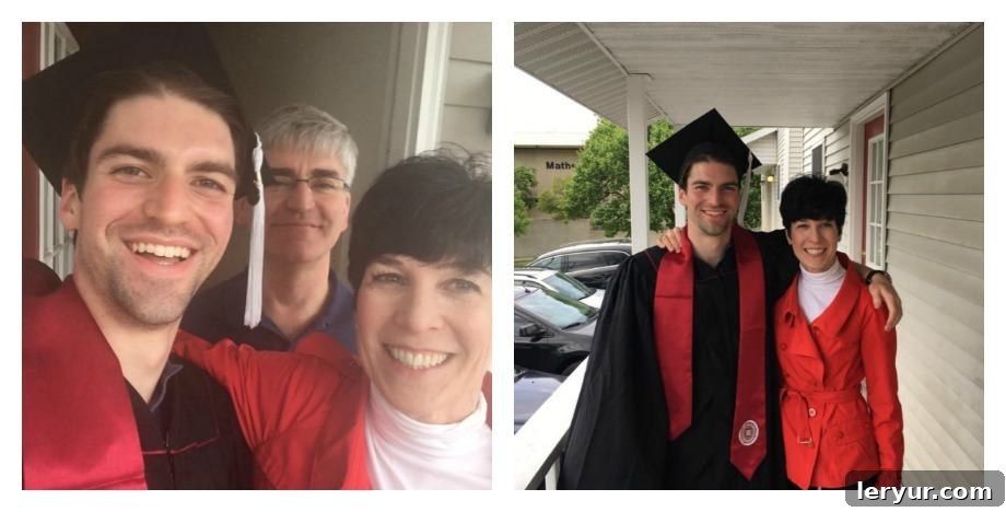 College graduation ceremony with cap toss
