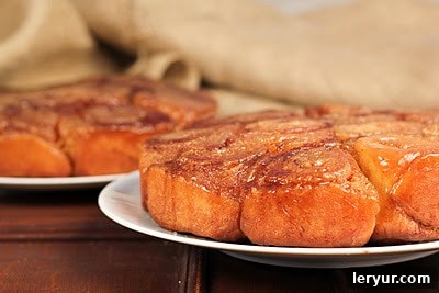 Close-up of golden brown Maple Syrup Sticky Buns