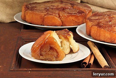 Close-up of the delicious glaze on Maple Syrup Sticky Buns