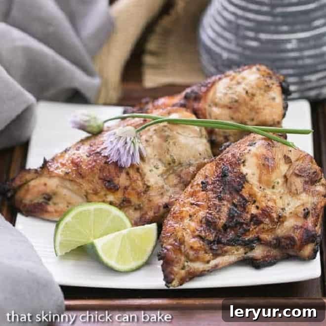Grilled Thai Chicken, featuring an amazing exotic marinade.