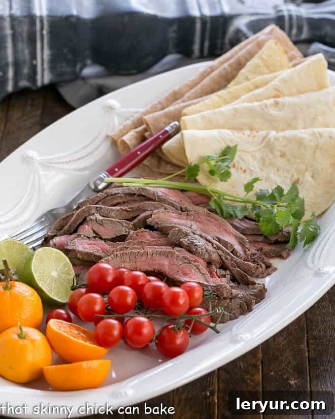 Grilled Flank Steak Fajitas, a perfect alternative to Taco Tuesday.