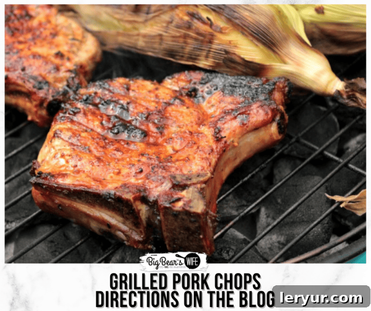 Grilled Pork Chops with a simple, irresistible seasoning.