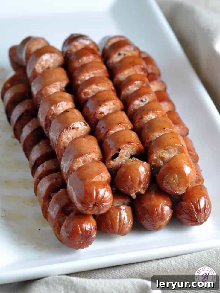 Spiral Cut Grilled Hot Dogs, a fun and unique way to prepare hot dogs.