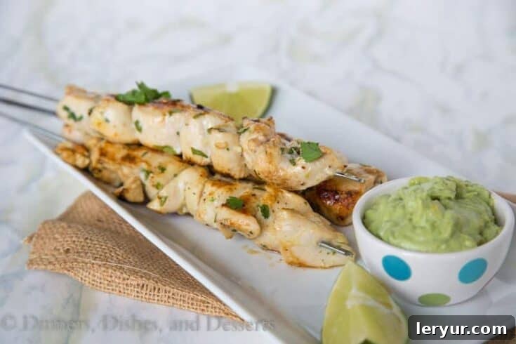 Cilantro Lime Chicken, marinated and grilled for a quick summer meal.