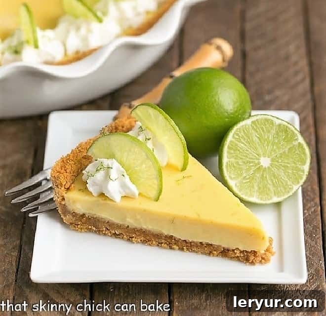 Scrumptious Key Lime Pie with Graham Cracker Crust, a blissful citrus dessert that is sweet, tart, and incredibly creamy.