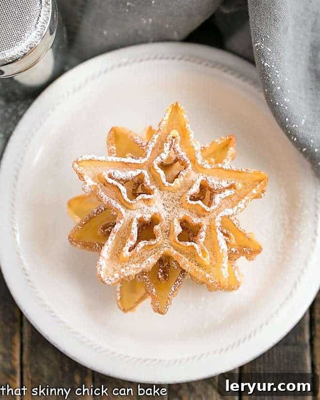 3 Rosettes stacked on a round plate, showcasing their inviting texture and shape.