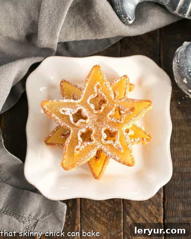 Two rosettes stacked on a square plate, ready for a festive display.