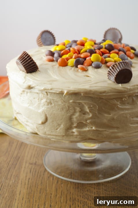 Reese's Double Peanut Butter Layered Cake