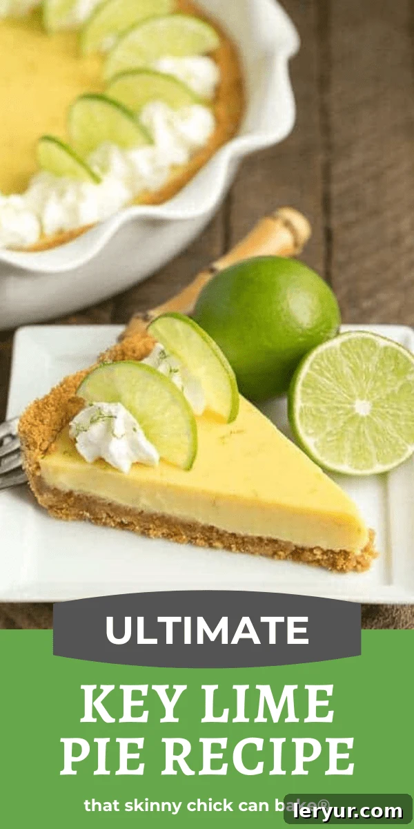A creative collage showcasing various photos of the Key Lime Pie with Graham Cracker Crust, emphasizing its deliciousness and inviting bakers to try the recipe.