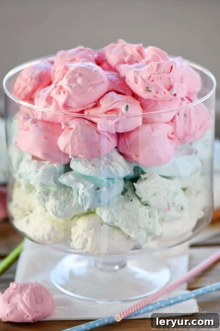 Colorful Jello Divinity with pastel hues, perfect for Easter.