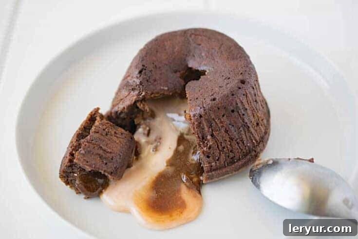 Rich chocolate lava cakes topped with Cadbury Creme Eggs.
