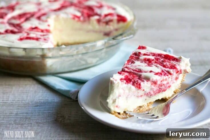 Refreshing No Bake Strawberry Lemonade Pie, a creamy summer dessert.