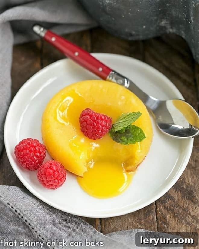 Easy and impressive white chocolate molten lava cakes with a gooey center.