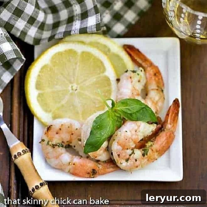 Grilled Shrimp Scampi, a grilled version of the classic shrimp scampi.