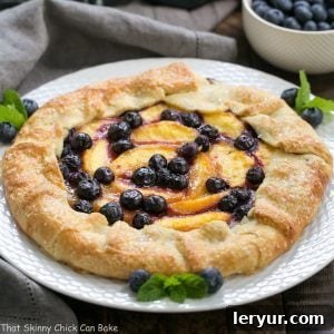 Peach Blueberry Galette