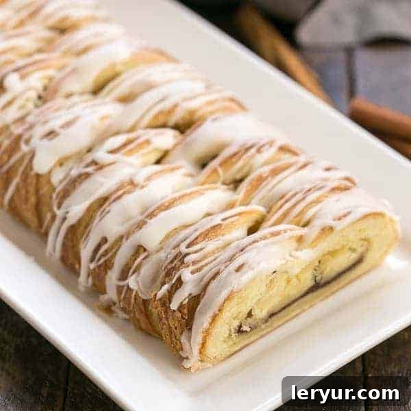 Braided Cinnamon Danish with Laminated Dough | An exquisite breakfast treat