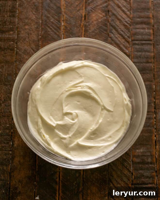 Step 1: Blend cream cheese and marshmallow creme until smooth.