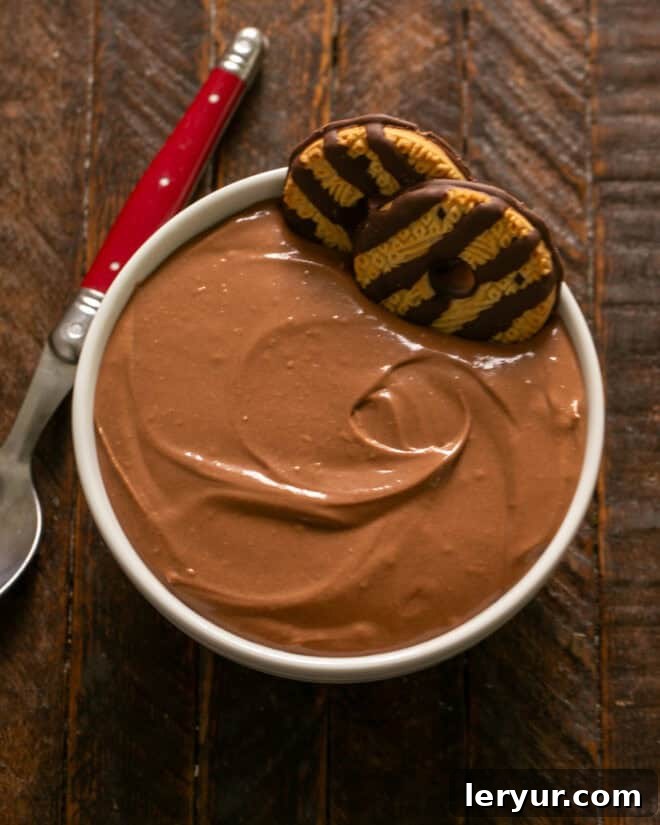 Step 3: Scrape into serving bowl & garnish if desired. Serve with graham crackers or cookies!