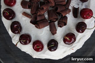 Black Forest Cake ingredients laid out for baking