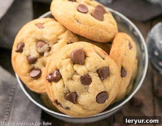 A featured image of perfectly baked Double Chocolate Chip Cookies arranged attractively.