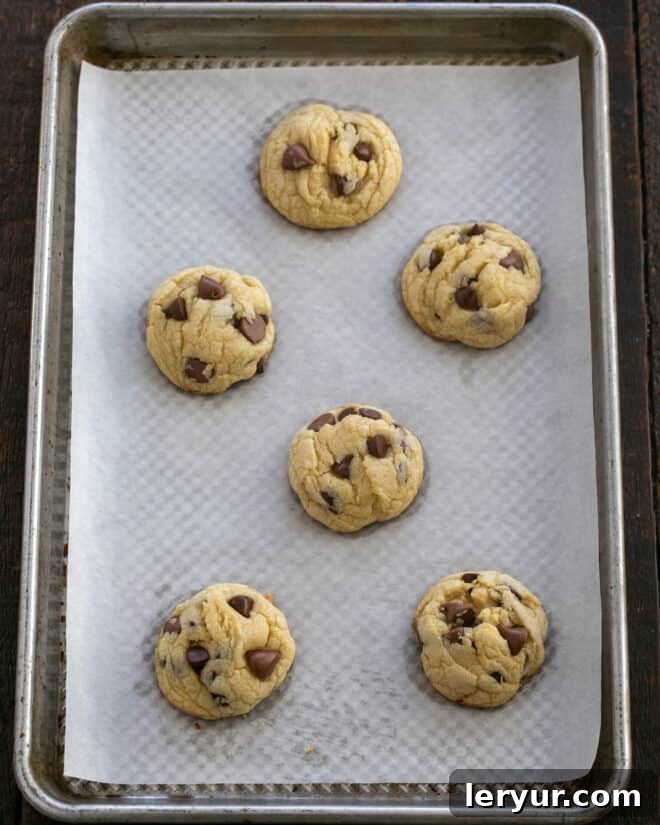 Step 5: Baked cookies cooling on a rack after coming out of the oven.