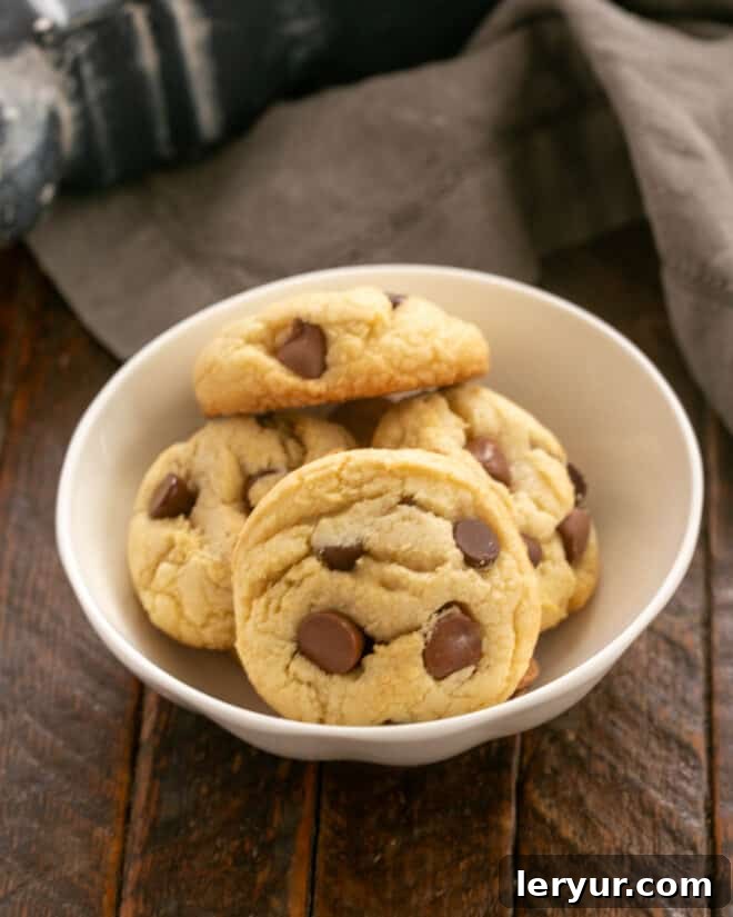 Step 6: A stack of finished Double Chocolate Chip Cookies ready to be enjoyed.