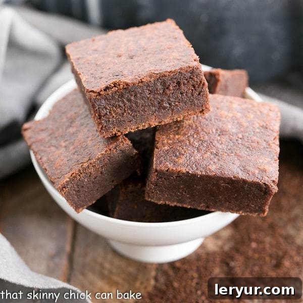 Palm Beach Mocha Brownies in a white bowl | When chocolate and coffee collide in a sublime brownie!