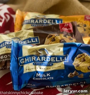 3 Bags of Ghirardelli Chocolate Chips - Dark, Milk, and Semi-Sweet.