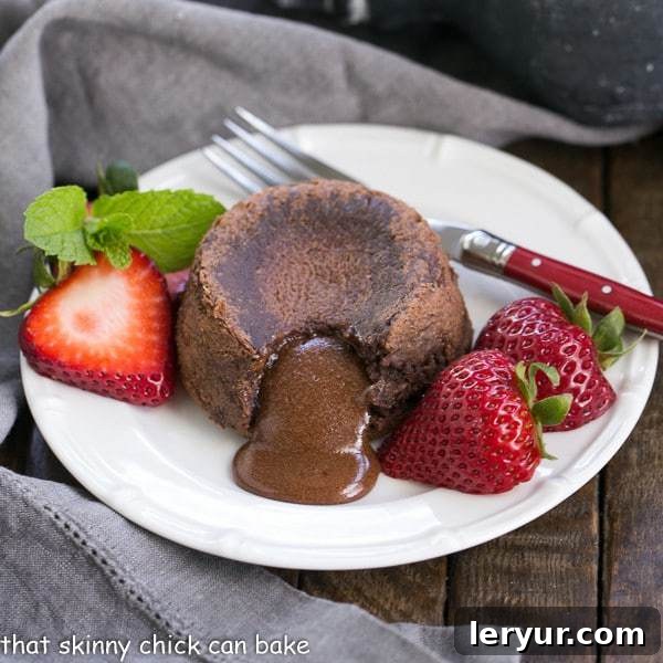 A beautifully baked classic lava cake, ready to be served and enjoyed.