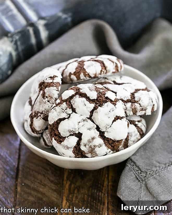 Earthquake Cookies in a white ceramic bowl