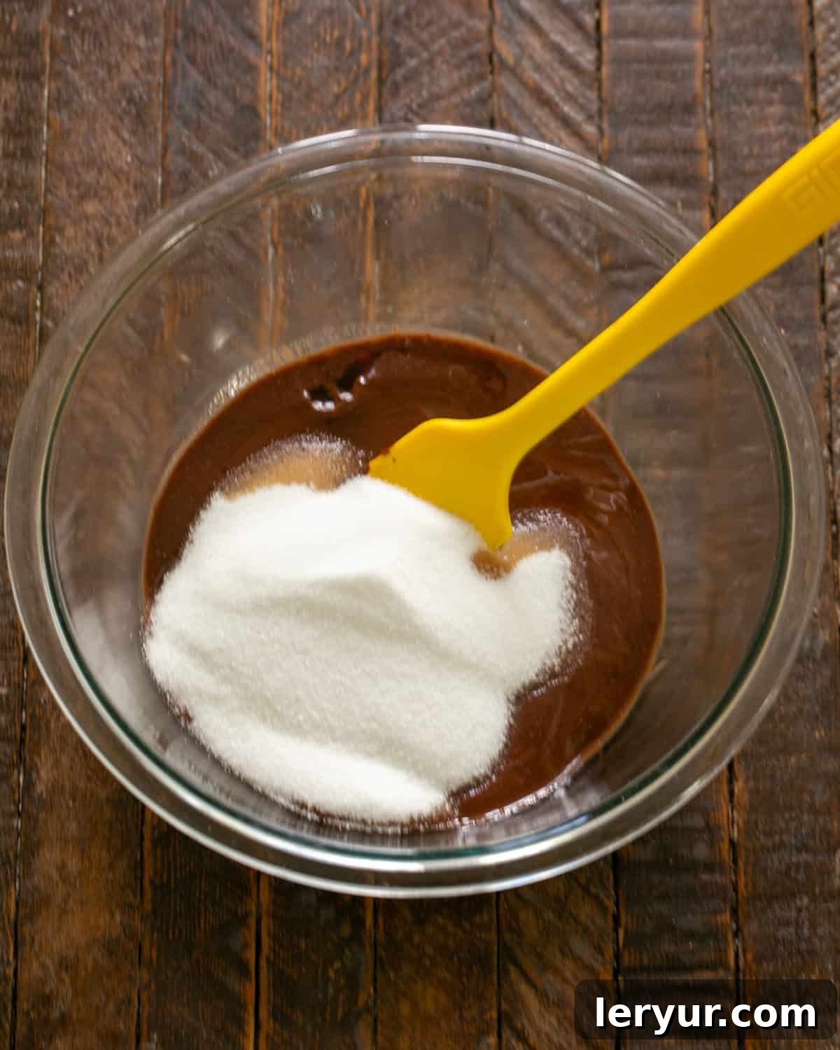 David Lebovitz Ultimate Fudgy Brownies 5 Stir in sugar and vanilla.