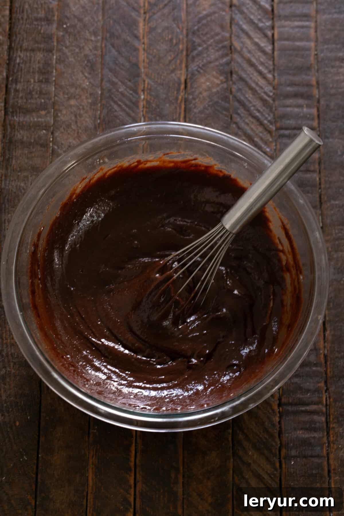 David Lebovitz Ultimate Fudgy Brownies 8 Whisk vigorously for 1 full minute until smooth and glossy.