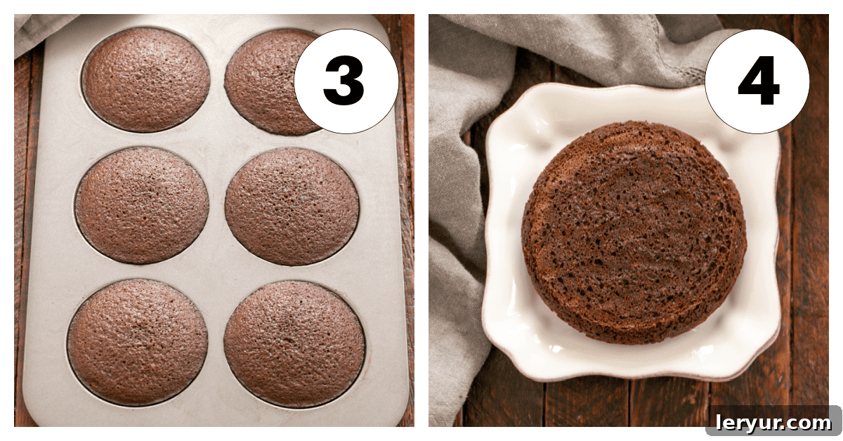 Old-Fashioned Marshmallow Dream Whoopies 5 Whoopie pie process shots showing baked cakes cooling on a rack and the filling being prepared in a mixer.