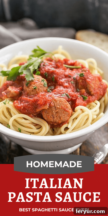 A collage of photos featuring the best homemade pasta sauce recipe with sausage, showcasing its rich texture and delicious appeal.